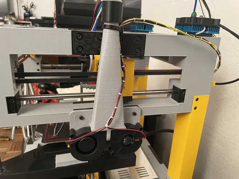 2 Quạt 5015 sang Ống thông khí 11 độ - Image 1