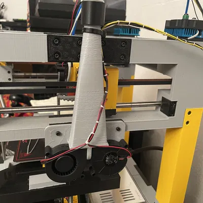 2 Quạt 5015 sang Ống thông khí 11 độ