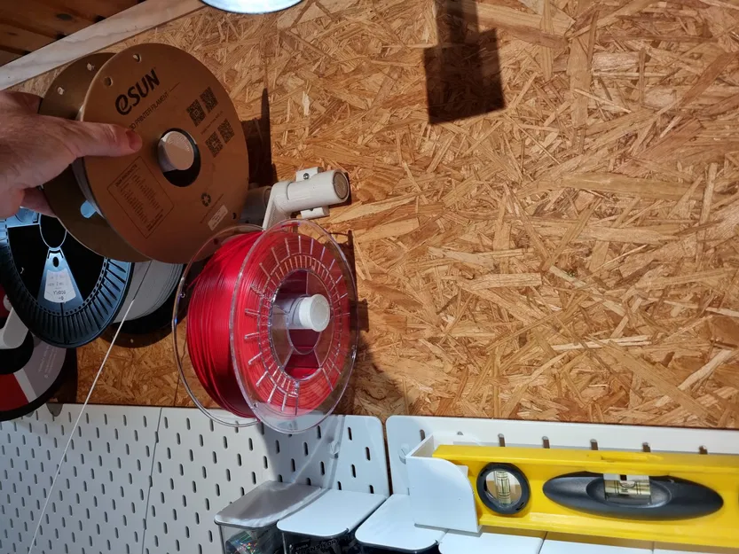 Giá đỡ cuộn chỉ treo tường có tay xoay (in liền) - Image 6