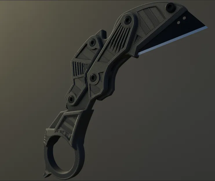 Dao karambit đa năng có thể gấp lại, bấm mở kêu - Image 1