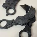 Dao karambit đa năng có thể gấp lại, bấm mở kêu - Thumbnail 3