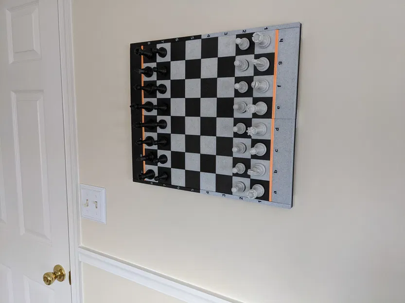 Bàn Cờ Vua Nam Châm Gắn Tường - Image 2