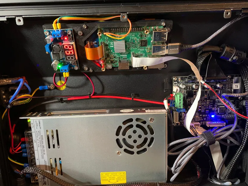 Đế Gắn Raspberry Pi 3 Cho Ender 5 S1 Có Khe LM2596 - Image 2