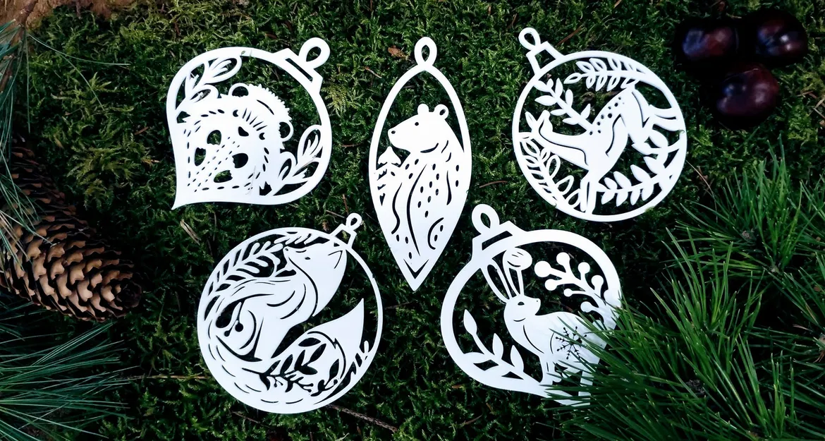 Các con vật rừng - Trang trí Giáng sinh - Image 1