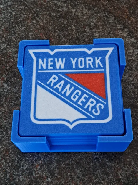 Đế Lót Ly & Hộp Đựng New York Rangers - Image 2