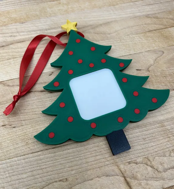Khung Ảnh Cây Thông Giáng Sinh 2"x2" Trang Trí Cây Thông - Image 2