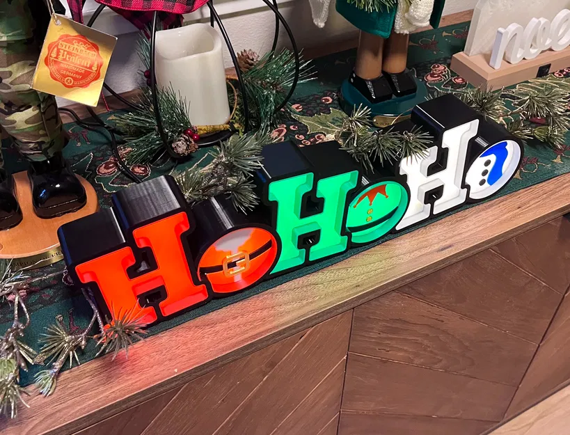 Biển hiệu HoHoHo Giáng Sinh Có Thể Phát Sáng - Image 3