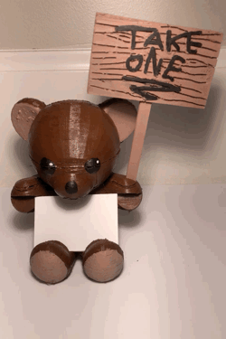 Kệ Đựng Danh Thiếp Hình Gấu Teddy - Thumbnail 1