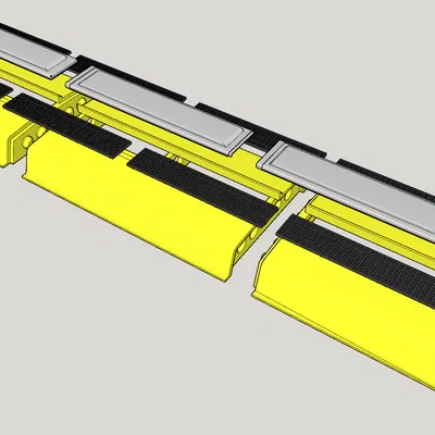 Nắp Protein cho toa chở than Aristo-Craft 3 khoang 100 tấn.