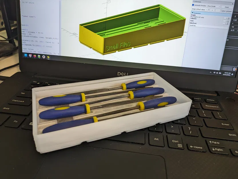 Hộp Đựng Dũa Nhỏ Gridfinity - Image 2