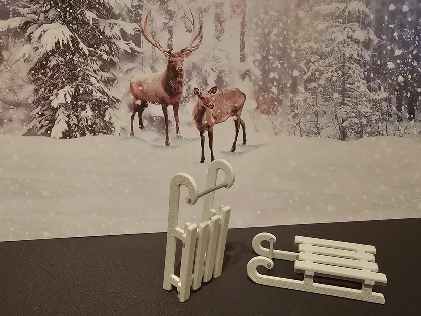 Xe Trượt Tuyết Nhỏ / Little Sleigh, Trang Trí Giáng Sinh - Image 1