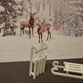 Xe Trượt Tuyết Nhỏ / Little Sleigh, Trang Trí Giáng Sinh - Thumbnail 1
