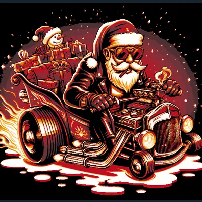 Xe hotrod của Santa - Hueforge