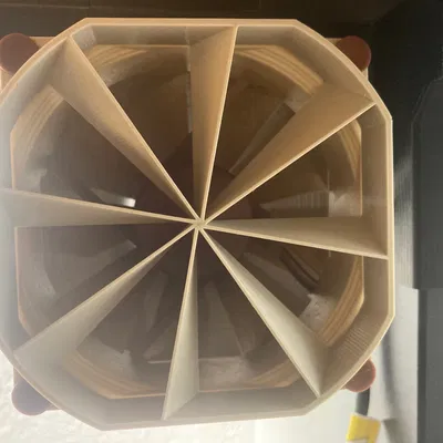 Ống thông gió vỏ (Ikea Lack) cho quạt 92mm có bộ tăng áp suất tĩnh (máy nén hướng trục)