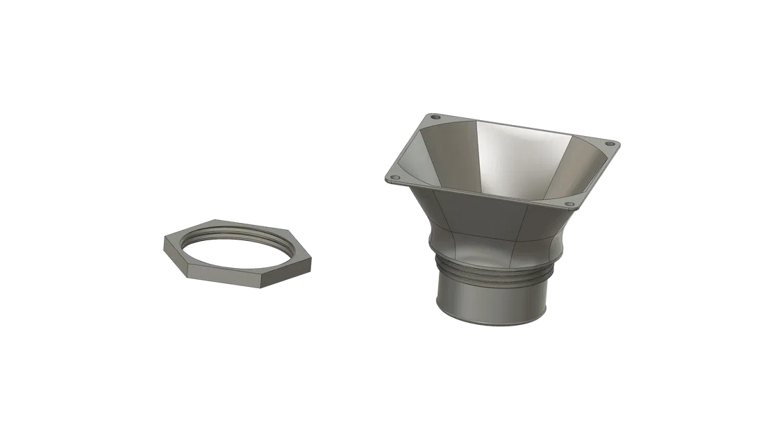 Ống thông gió vỏ (Ikea Lack) cho quạt 92mm có bộ tăng áp suất tĩnh (máy nén hướng trục) - Image 7