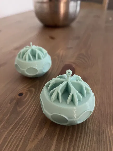 Mô Hình Trang Trí Tuyết Xmas Hình Cầu Dễ In - Image 1