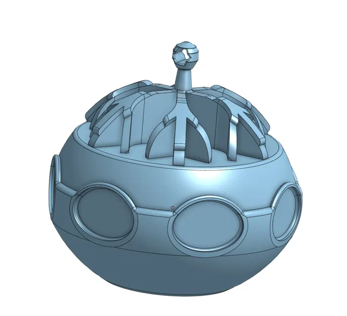 Mô Hình Trang Trí Tuyết Xmas Hình Cầu Dễ In - Image 2