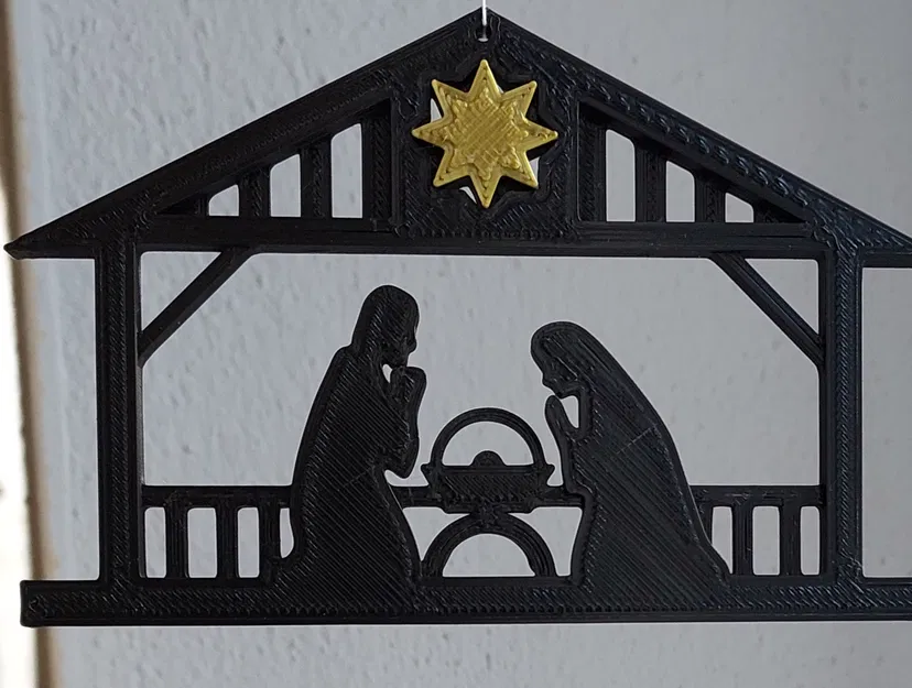 Móc treo trang trí cảnh Chúa Giáng sinh - Image 1