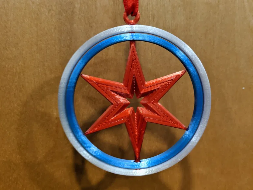 Móc Trang Trí Giáng Sinh Ngôi Sao Chicago - Image 2