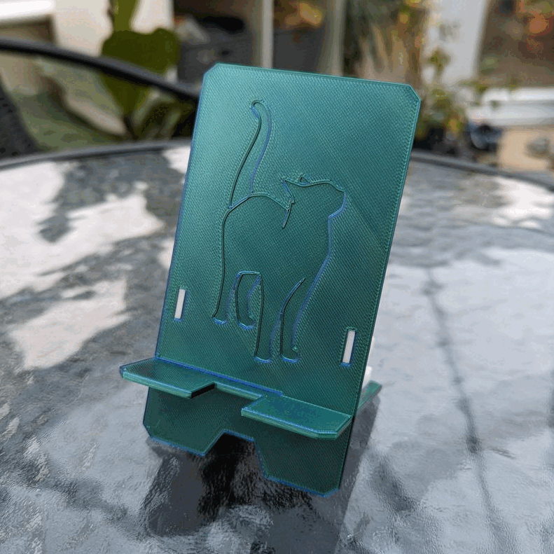 Đế Đựng Điện Thoại Hình Mèo, Gấp Gọn, In 3D - Image 4