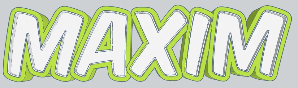 MAXIM LED - Đèn Tên Namenslampe - Image 1