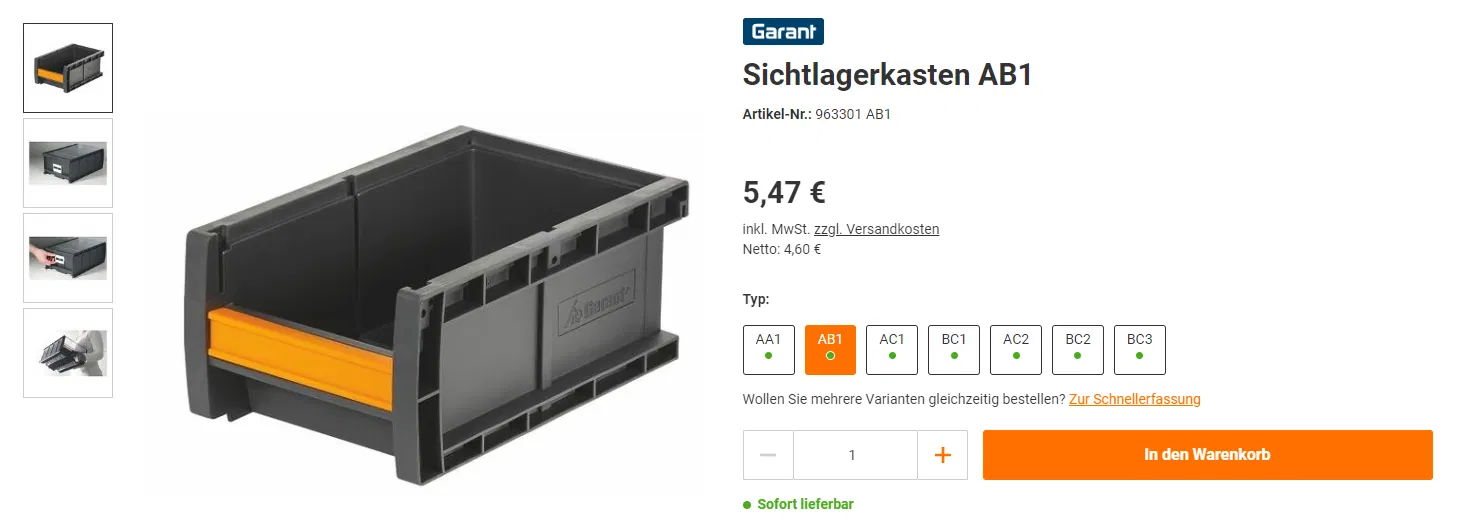 Mặt trước Hộp Garant AB1 (Nhiều Ứng Dụng) - Image 3