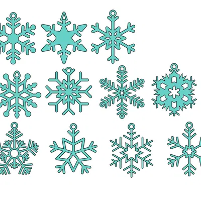 Bộ Trang Trí Bông Tuyết