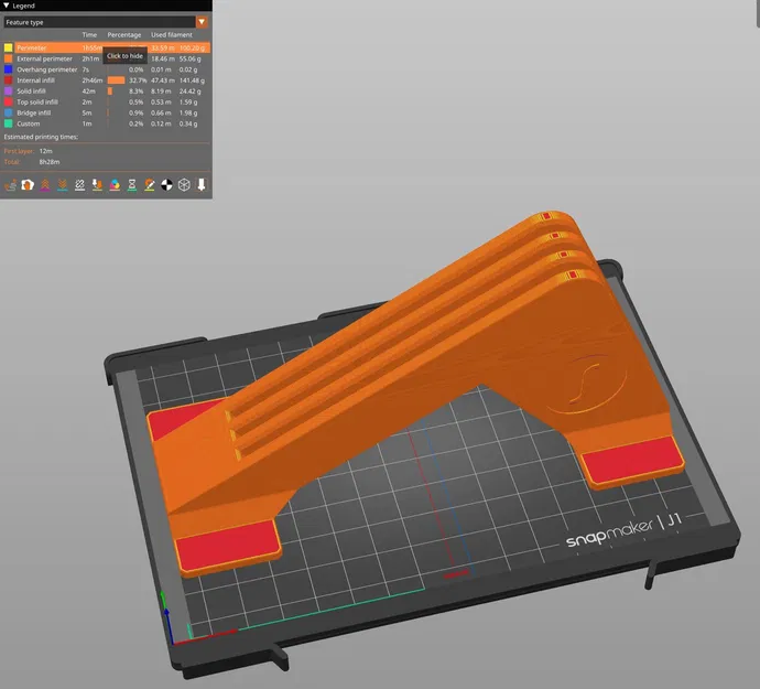 Giá đỡ Tấm kính cho Snapmaker J1 - Image 1