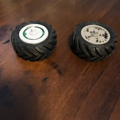 Bánh xe Mini Monster Truck thay thế - bạc đạn 6mm