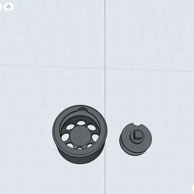 Bánh xe Mini Monster Truck thay thế - bạc đạn 6mm