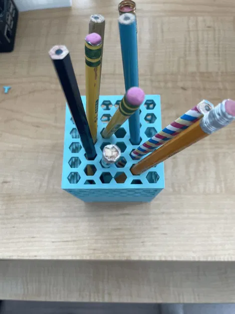 Cốc Đựng Bút Chì Hình Lục Giác - Image 4