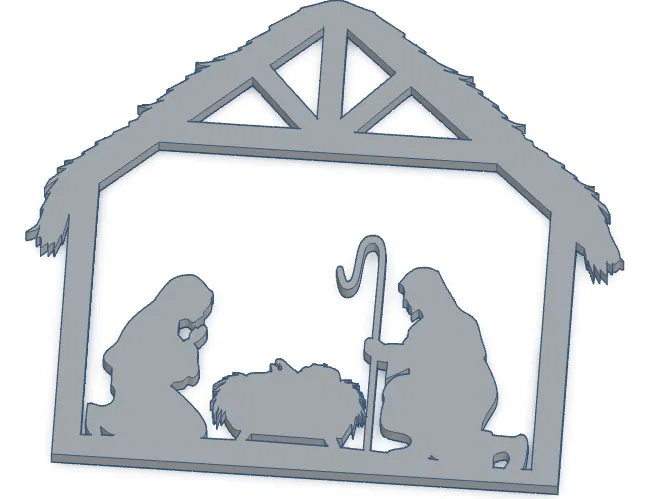 Móc treo trang trí cảnh Chúa Giáng Sinh - Image 1