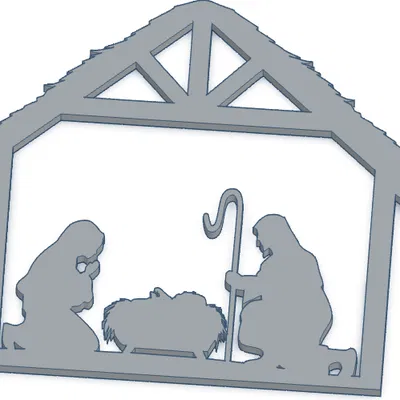 Móc treo trang trí cảnh Chúa Giáng Sinh