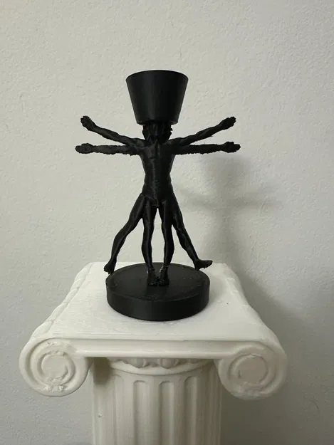 Khuôn Nhấn Cafe Hình Người Vitruvian - Image 1