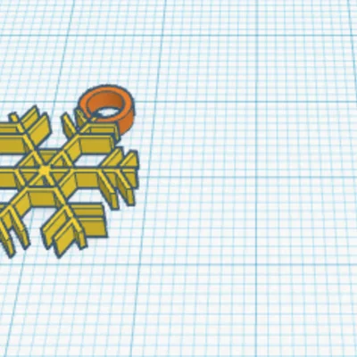 Móc treo Giáng Sinh hình bông tuyết