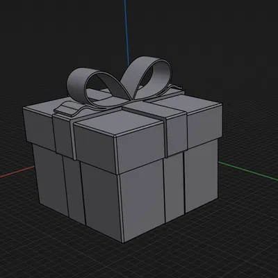 Hộp Quà Giáng Sinh 3D