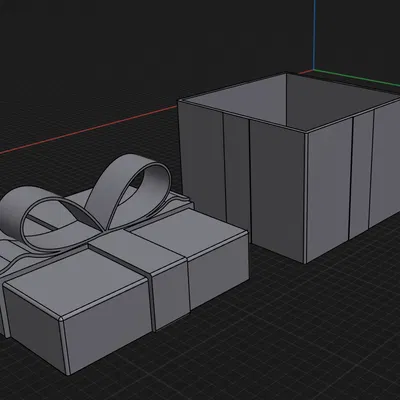 Hộp Quà Giáng Sinh 3D