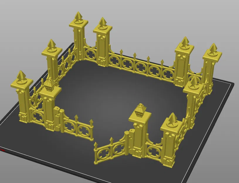 Hàng Rào - Tàn tích Giả tưởng - Bộ Xây dựng Module - Địa hình Game - Image 2