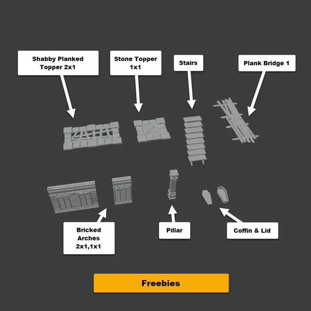 Mộ Tộc - Tàn Tích Giả Tưởng - Bộ Công Trình Module - Địa Hình Game - Image 6