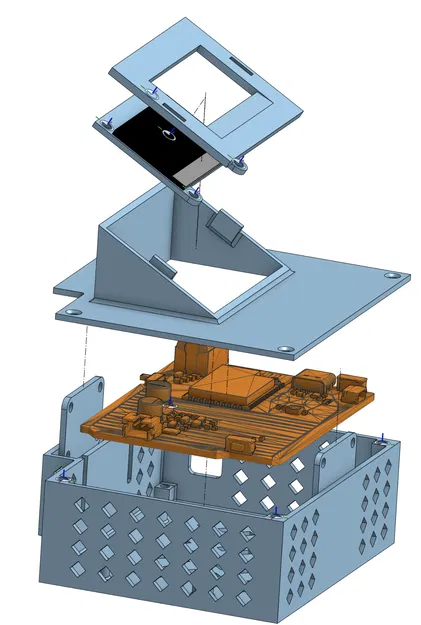 Vỏ Metro ESP32-S2 có giá đỡ tích hợp cho LCD 1.3" & cảm biến QT PY - Image 1