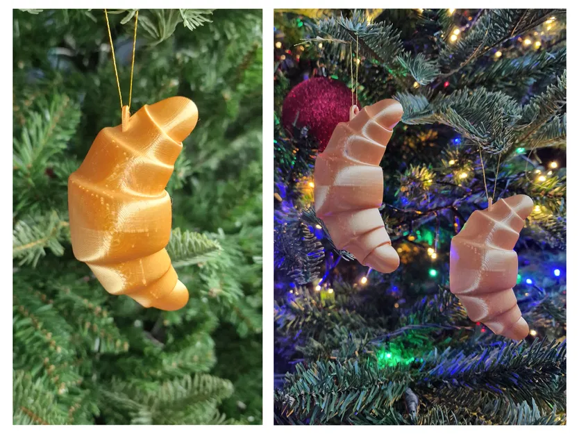 Móc Trang Trí Bánh Sừng Bò Cho Cây Thông Noel - Image 1