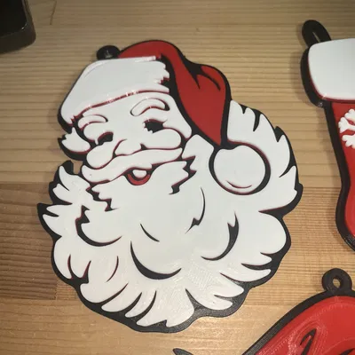 Móc Treo Cây Thông Noel Ông Già Noel (in trên máy in 1 màu)