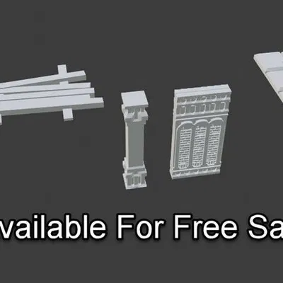 Tàn Tích Fantasy - Bộ Tòa Nhà Mô-đun - Địa Hình Game