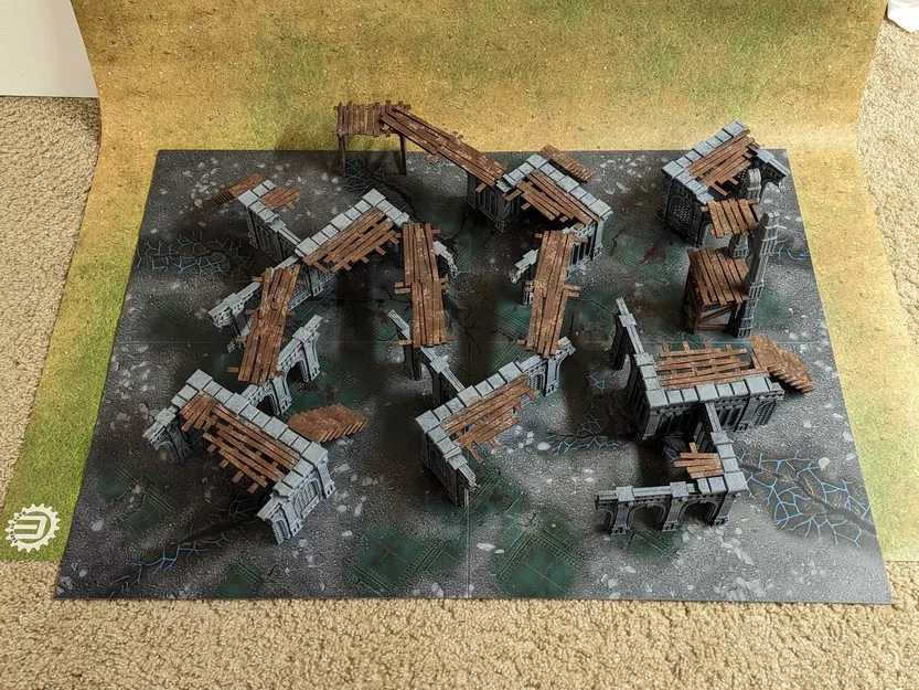 Tàn Tích Fantasy - Bộ Tòa Nhà Mô-đun - Địa Hình Game - Image 4