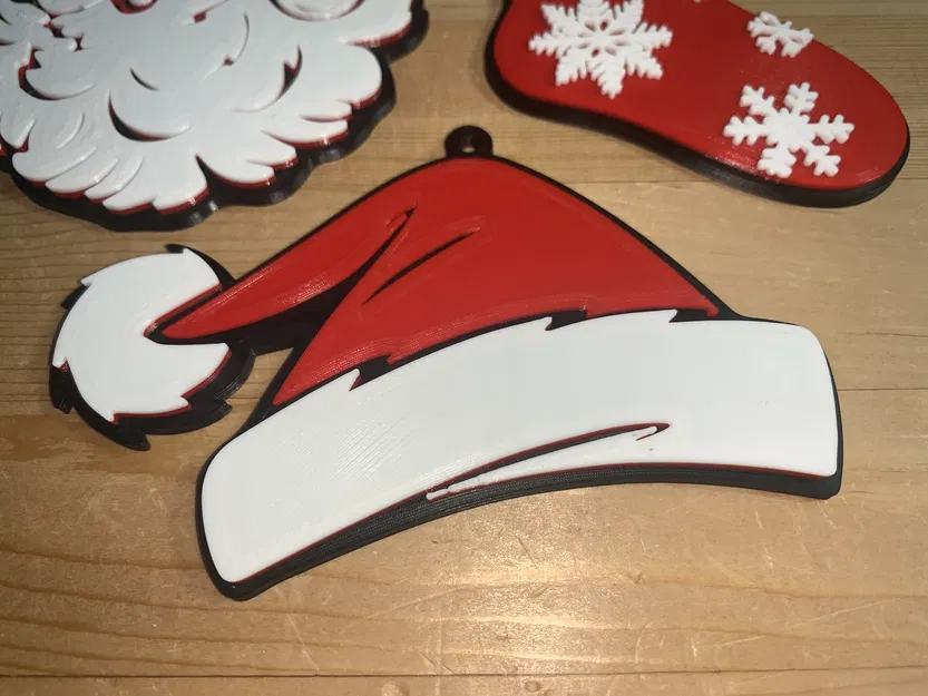 Móc Treo Noel Nón Ông Già (In trên máy 1 màu) - Image 1