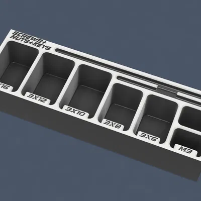 Khay đựng ốc, đai ốc, chìa khóa BaBo 6x2