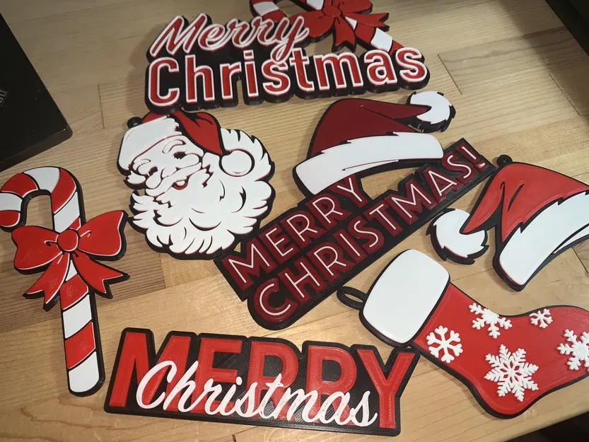 Móc Treo Noel Nón Ông Già (In trên máy 1 màu) - Image 2