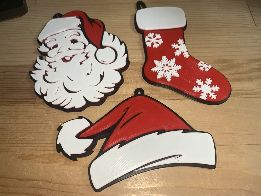 Móc Treo Noel Nón Ông Già (In trên máy 1 màu) - Image 3