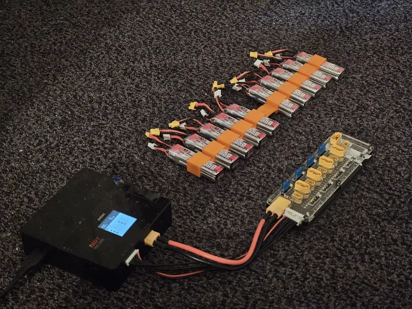 Hộp đựng pin 2s LiPo kiểu băng đạn 10 viên - Image 2