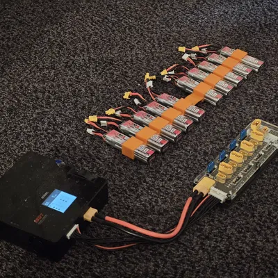 Hộp đựng pin 2s LiPo kiểu băng đạn 10 viên